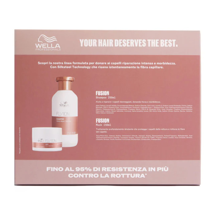 WELLA PROFESSIONALS Cofanetto Fusion Intense Repair Shampoo 250ml + Mask 150ml