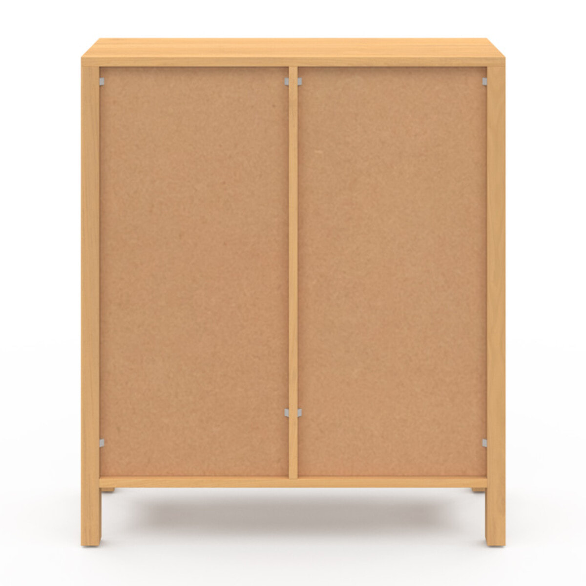 Buffet Eve 3 étagères et placard en cannage H80cm