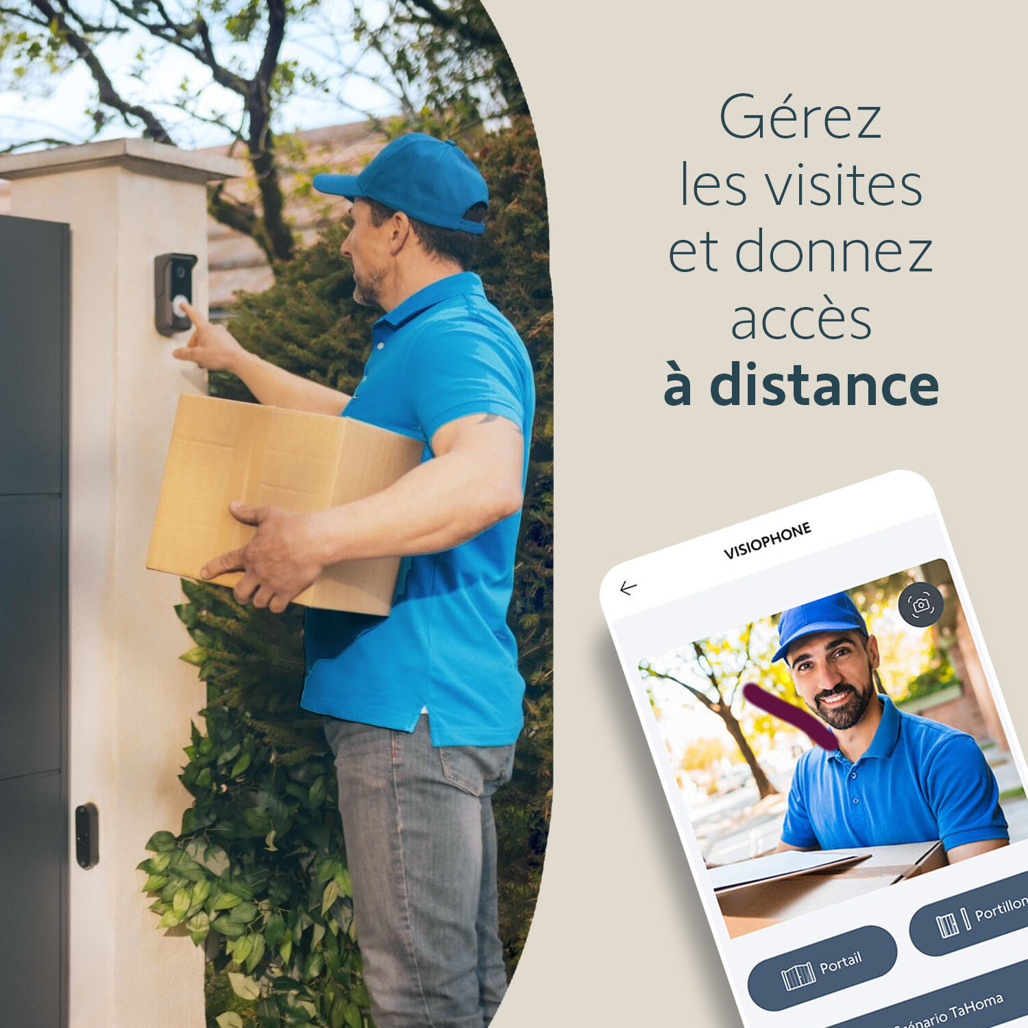 Visiophone V500 Connect, Interphone connecté - Ecran tactile 7"