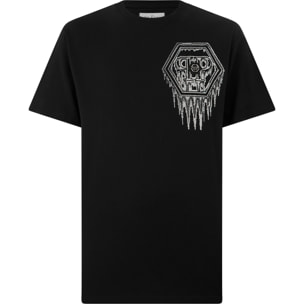 PHILIPP PLEIN Camiseta de cuello redondo y manga corta HEXAGON