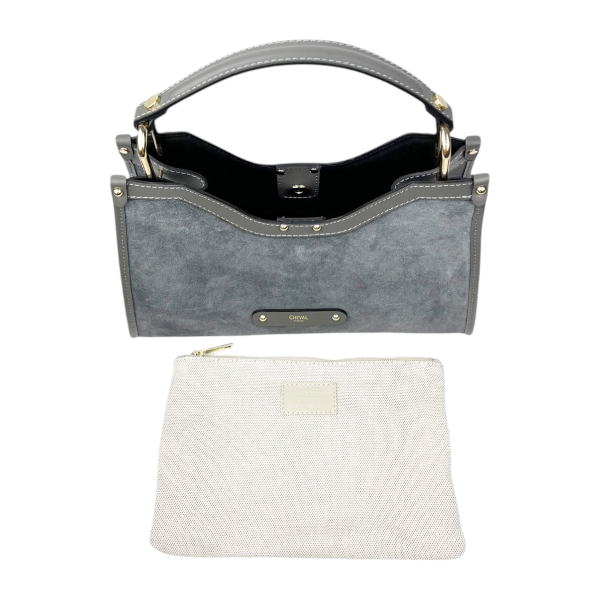 Bolso Hobo Cheval Firenze Capri Mini F/W Gris Oscuro