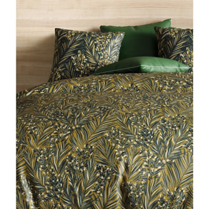 Parure Housse De Couette 3pcs avec Taies oreiller 100% coton Bio 57fils Nava