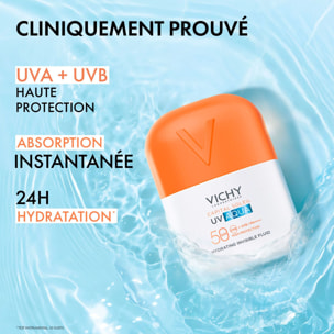 Capital Soleil UV-Aqua SPF50 - Fluide visage Invisible Hydratant