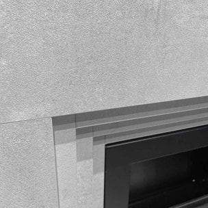 Bellini - Camino a bioetanolo da terra 96x35xH96 cm, effetto cemento