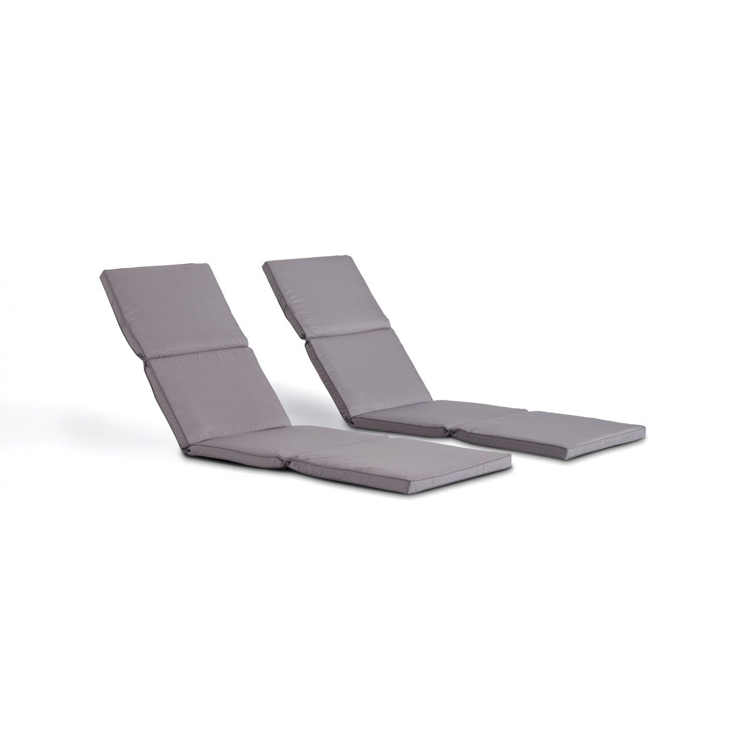 Lot de 2 coussins pour transat gris CAPRI