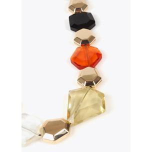 Collana a Pezzi Geometrici Combinati