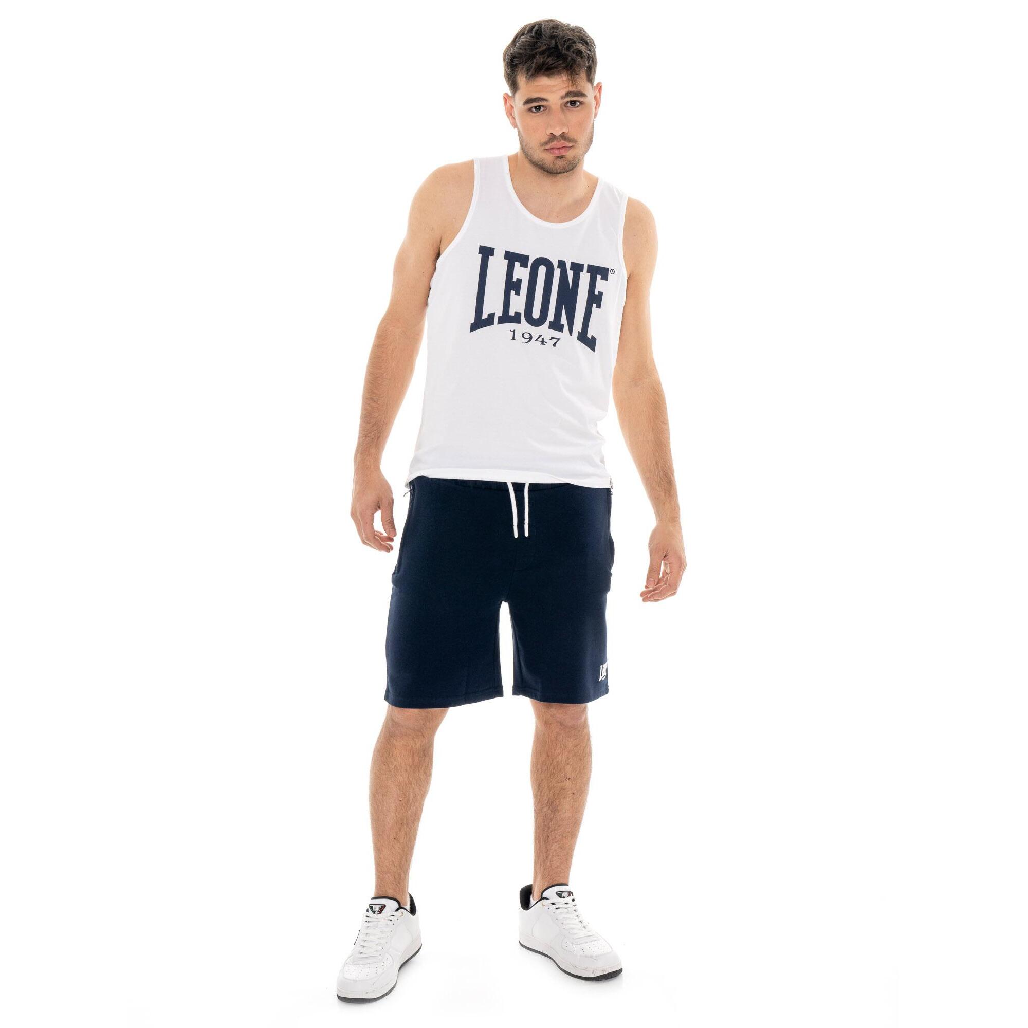 Bermuda uomo con zip e logo piccolo