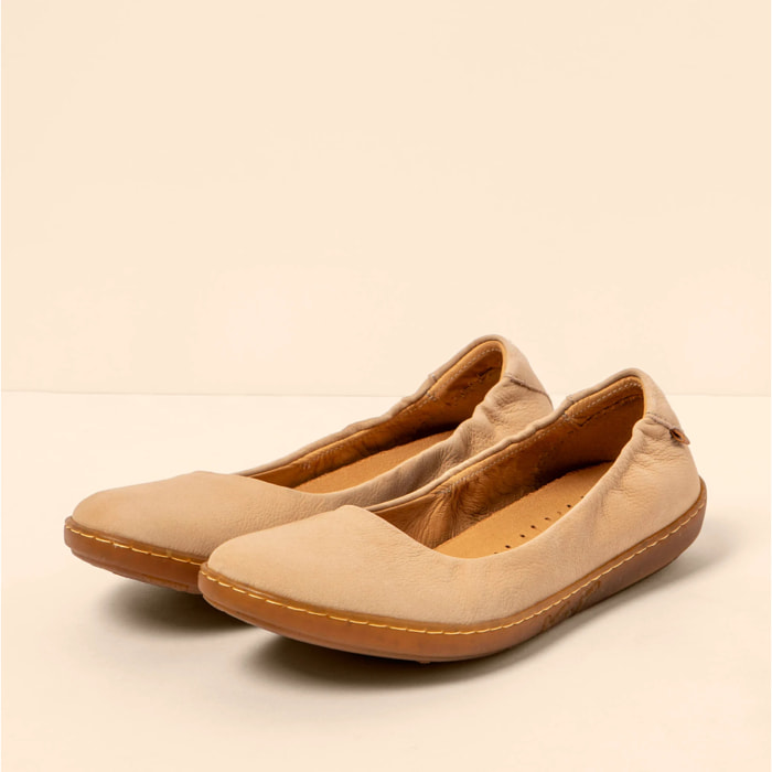 Bailarinas N5300 NOBUCK LAVADO CREAM/ CORAL color Cream