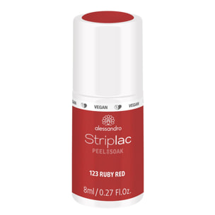 Striplac Peel or Soak - Vernis Semi-permanent - 123 Ruby Red 8 ml
