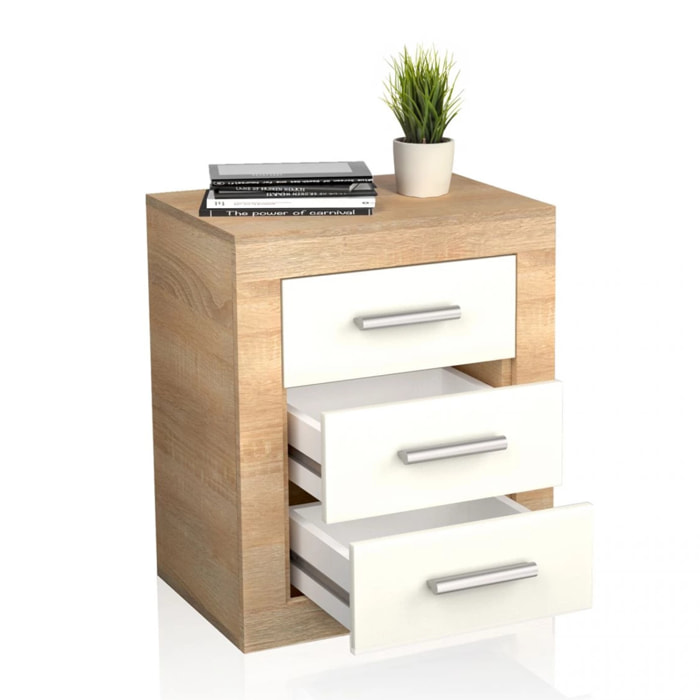 Mesita de noche Kira Cambria - Blanco