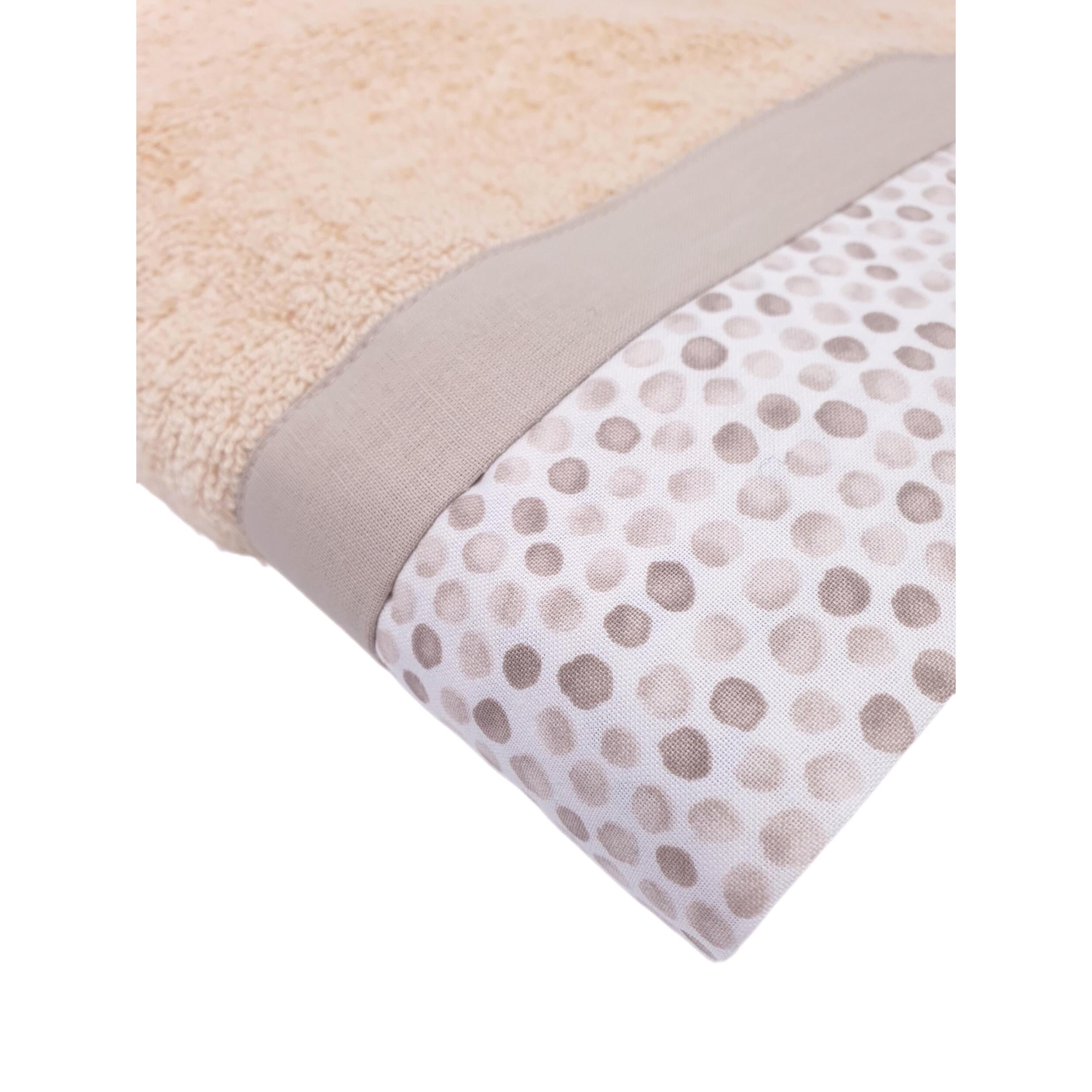 Set Spugna PALLINI 5 Pezzi: 2 Viso+2 Ospite + 1 Telo Bagno - 450 gr/m² - Nocciola - Puro Cotone