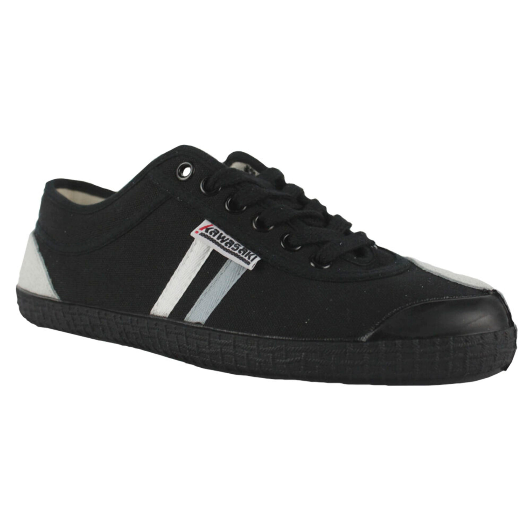 Zapatillas Sneaker para Hombre - KAWASAKI Retro 23 Canvas Shoe K23 W0260 Black Stripe Black Outsole