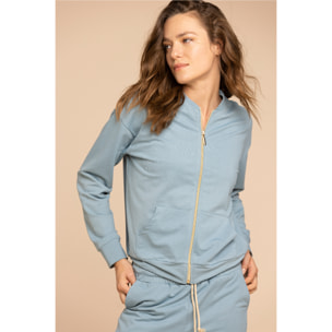 Completo loungewear donna felpa di cotone madrid Noidinotte