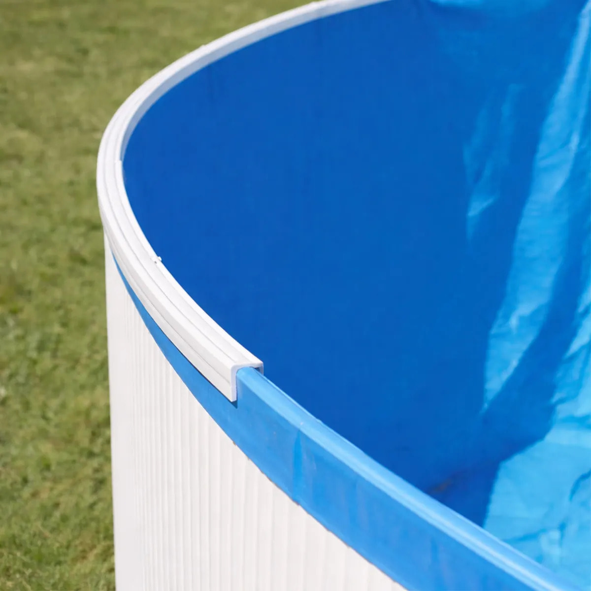 Liner bleu pour piscine métal intérieur 4,90 x 3,70 x 1,32 m