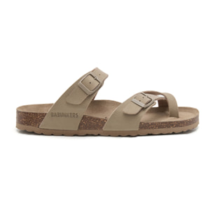 SANDALIA BABUNKERS MARRON