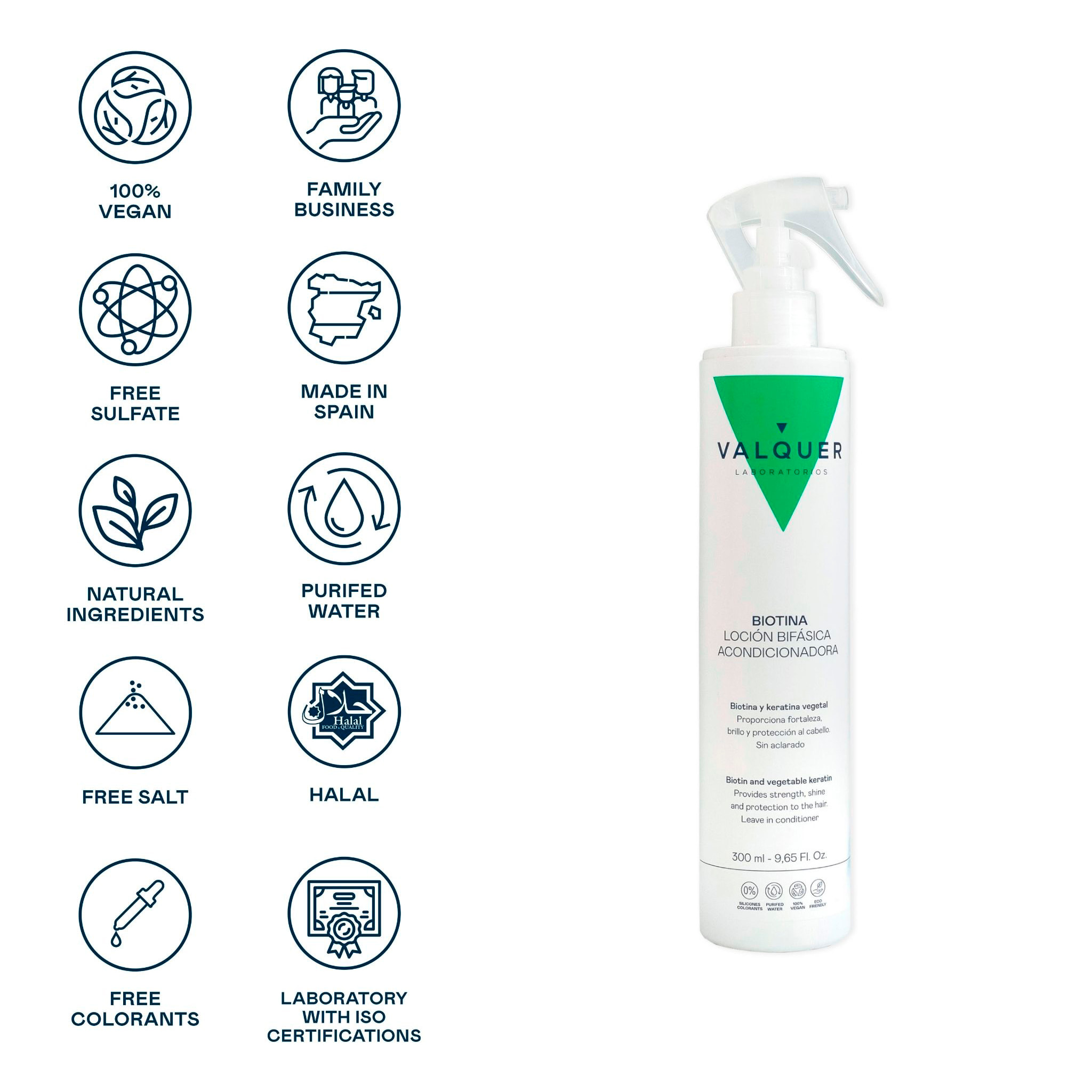 Valquer Loción bifásica capilar acondicionadora - 300 ml