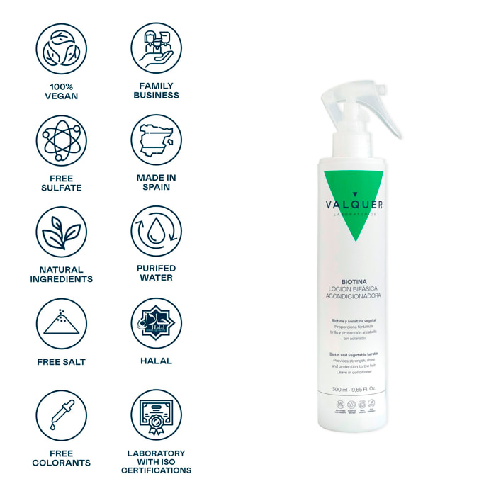 Valquer Loción bifásica capilar acondicionadora - 300 ml