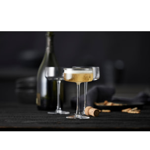 Set de 4 coupes à champagne Zéro 26 cl