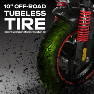 Trottinette Électrique Adulte  EBOOST INFINITY –  Moteur 1300W -  Autonomie Jusqu'a 80 km - Pneu Cross 10" Tubeless - Batterie 54V/20Ah - Poids 23Kg