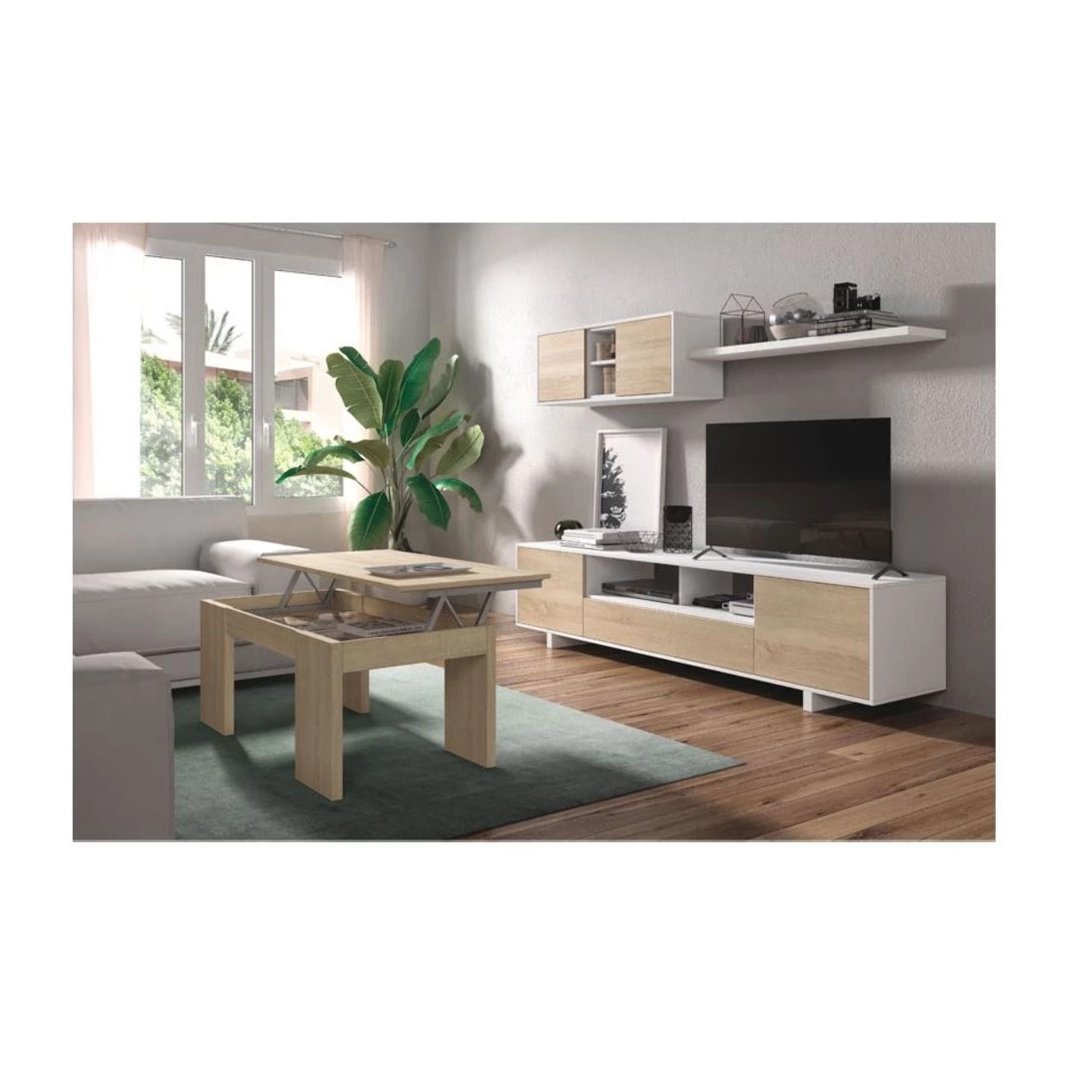 Mesa de centro elevable Kendra Roble Canadian