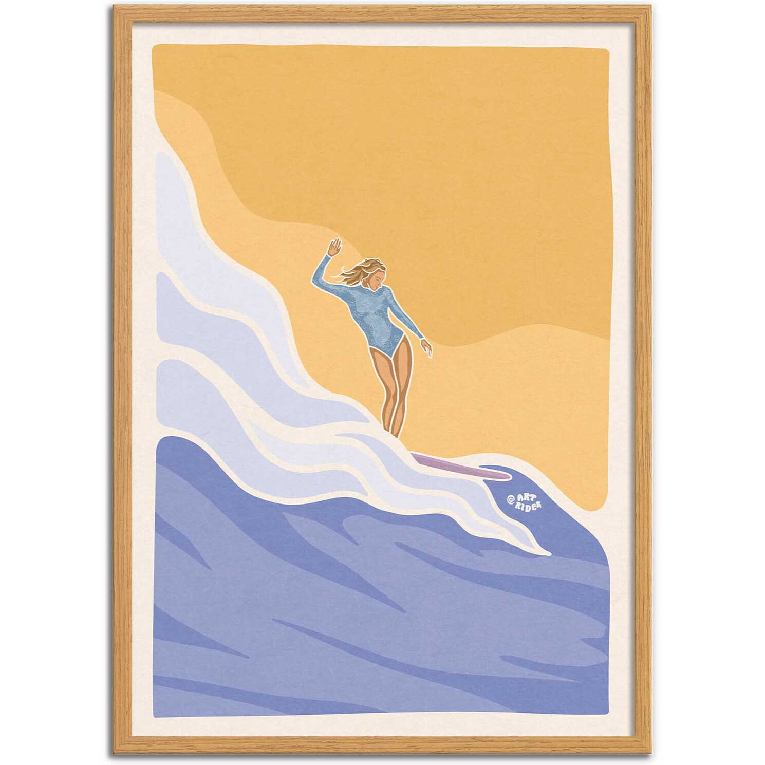 Affiche - Surf on a cloud - Art Rider