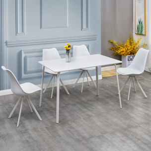 Set, Oslo, Tavolo + 4 sedie in polipropilene, con cuscino
