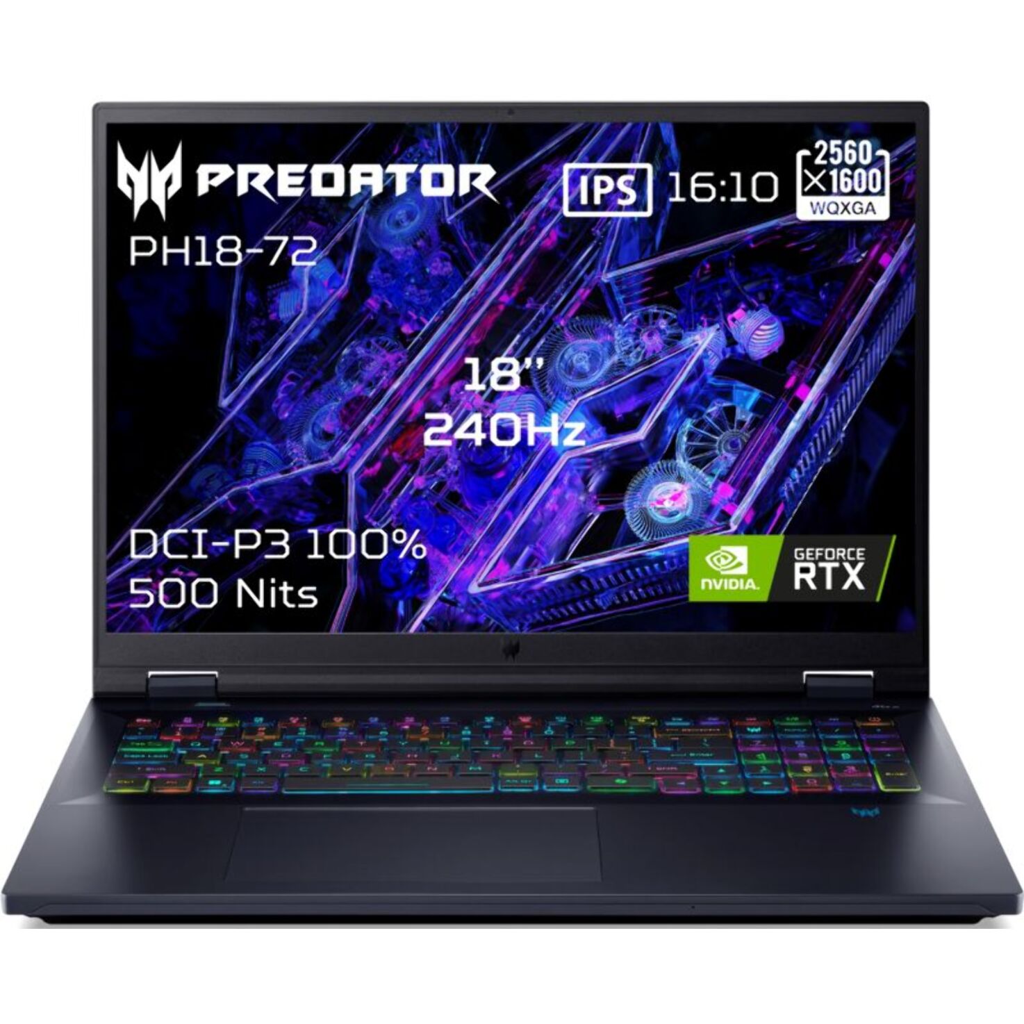 PC Gamer ACER Helios Neo 18" WQXGA 240Hz Intel Core Ultra 9 275HX NVIDIA GeForce RTX 5070 32 Go RAM DDR5 SSD 1To