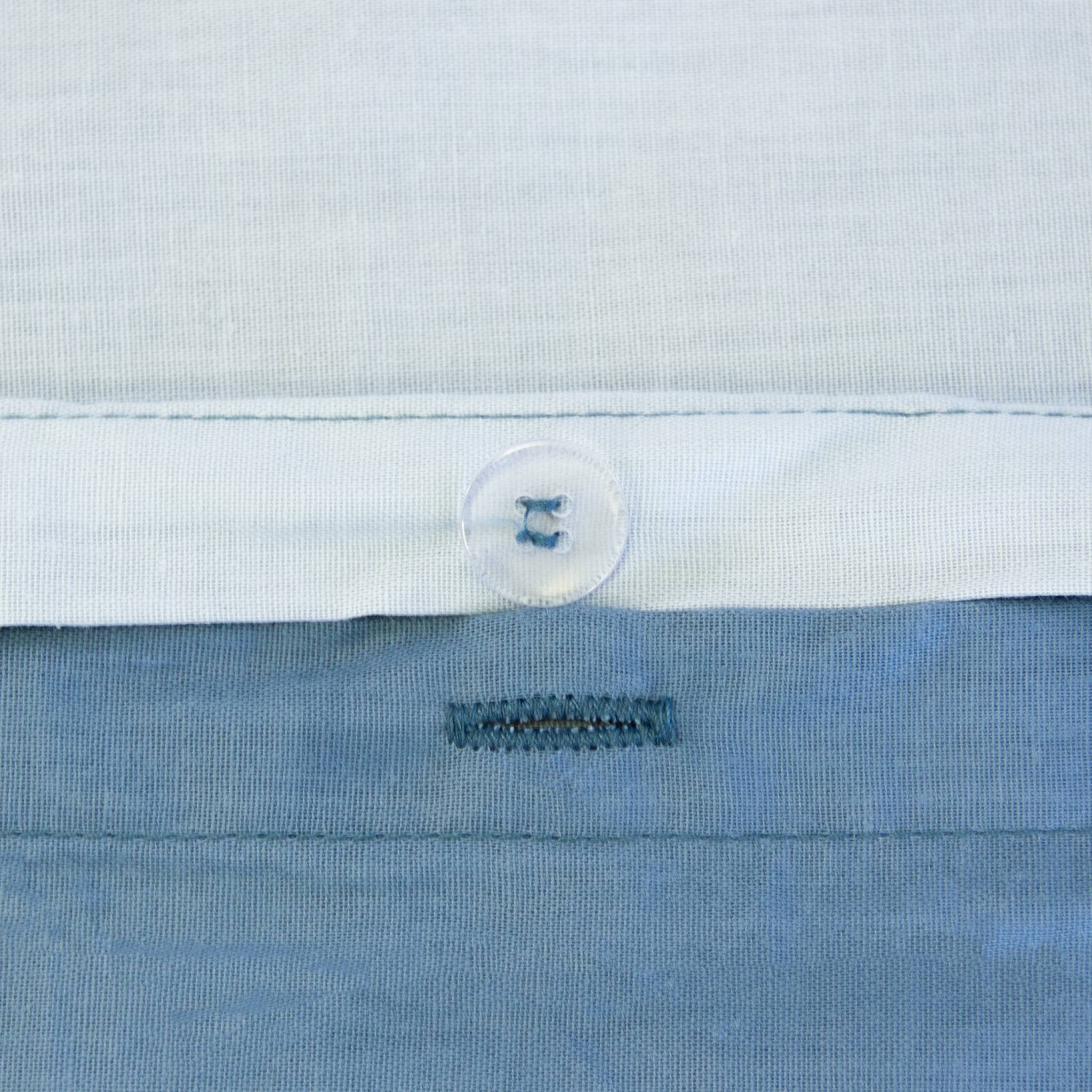 Parure de lit coton et lyocell 2 places bleu SIA
