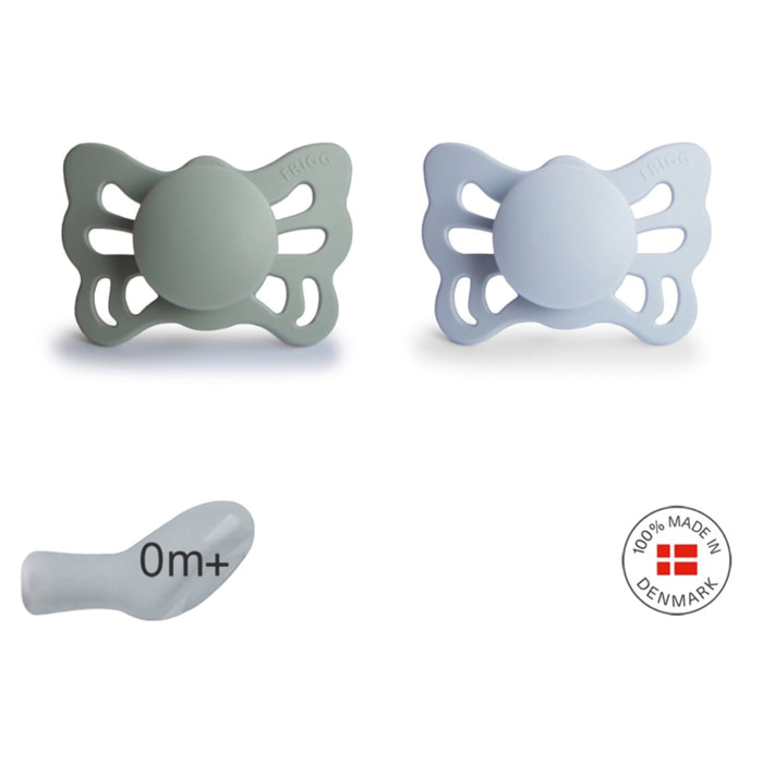 Frigg Pack 2 Chupetes Anat. Silicona Butterfly
