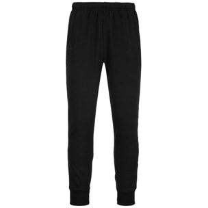Pantaloni Kappa Uomo Logo Bipant Slim Nero