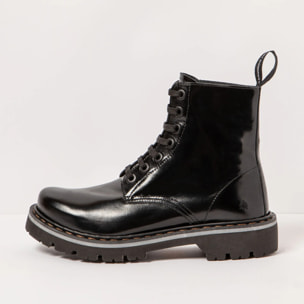 Botines 1166 NAPPA SHINNY BLACK / MARINA color Black
