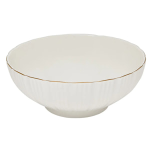 Saladier Daphné D.24,5cm blanc