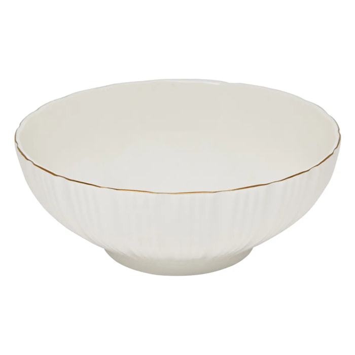 Saladier Daphné D.24,5cm blanc