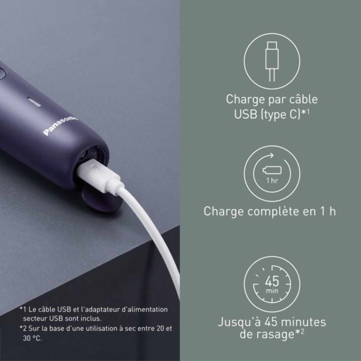 Rasoir électrique PANASONIC 3 lames ES-RM3FXK503