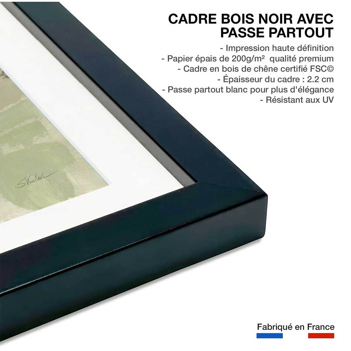Affiche Ambiance des îles Affiche sous cadre noir