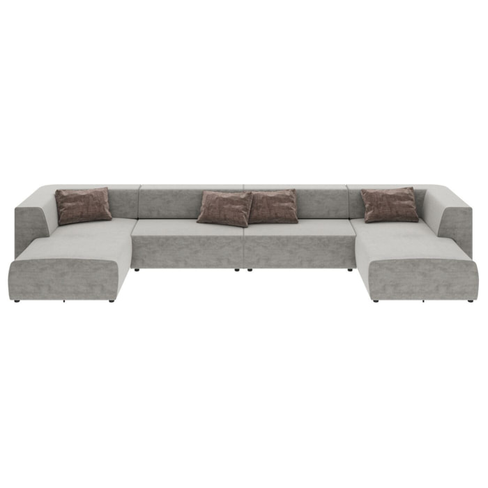 Canapé 2 angles Infinity gris XXL 4 assises Kare Design