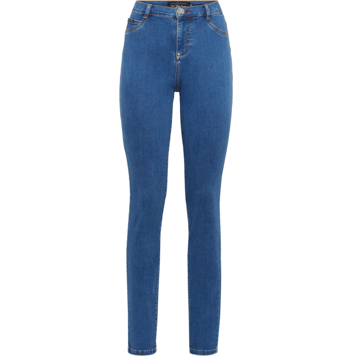 PHILIPP PLEIN Jegging a vita alta