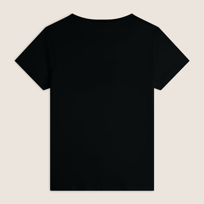 T-shirt in cotone Supima con logo e borchiette