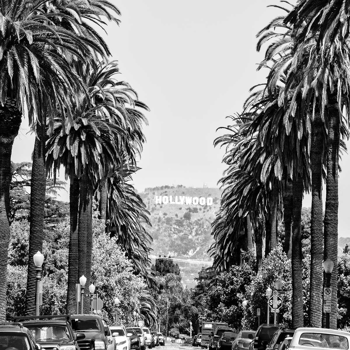 Tableau photo Los Angeles route Beachwood Toile imprimée