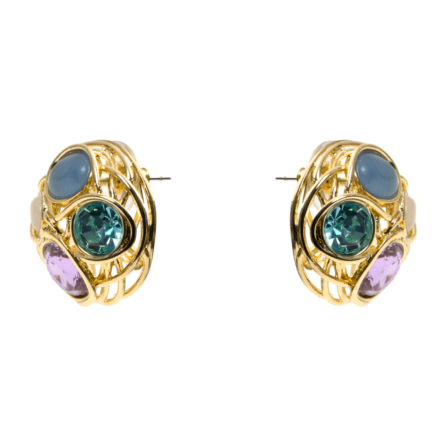 Pendientes Mankao acabado oro amarillo 18k