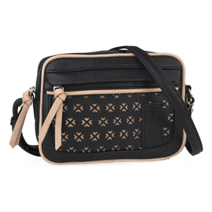 Bolso Bandolera Mujer Sint/Pu Skpat Crosses Negro-Taupe