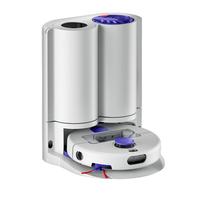 Robot aspirapolvere lavapavimenti Dyson R2 Nurovi™ Wash+Dry (Grigio chiaro/Blu Vinca)