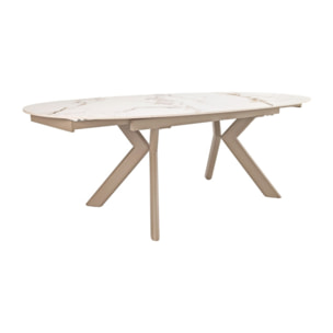 Table extensible ovale 180 à 260 cm en céramique - SYDNEY