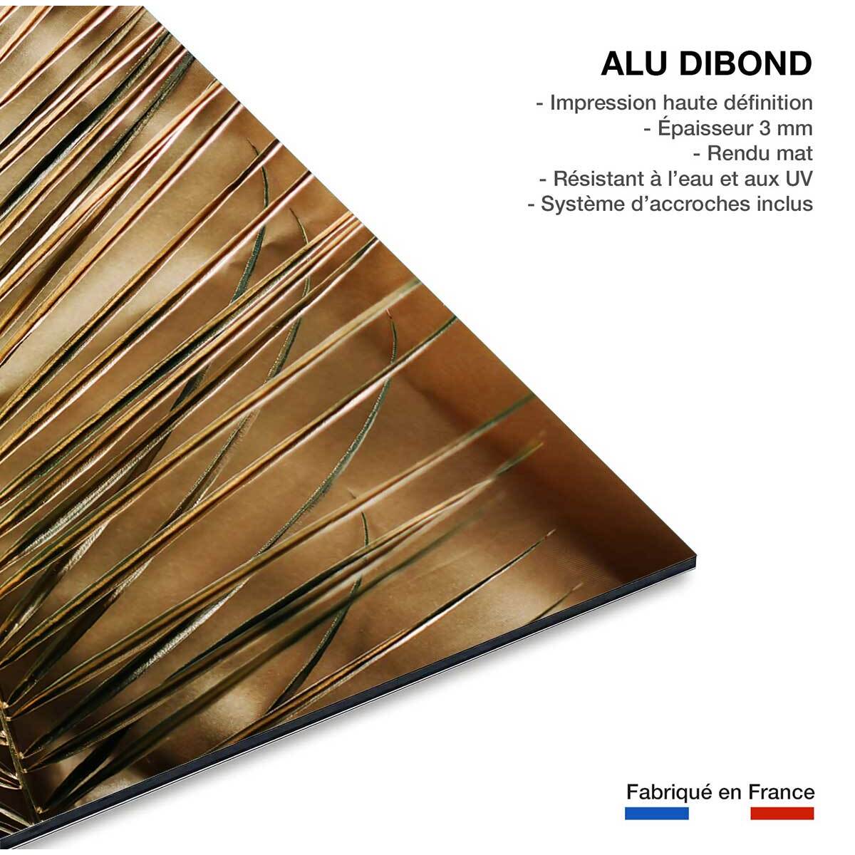Tableau golden palm Tableau alu Dibond