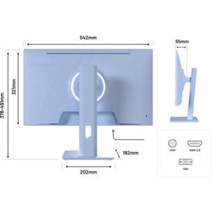 Ecran PC Gamer JAPANNEXT JN IPS238G120F HSP Bleu 24''