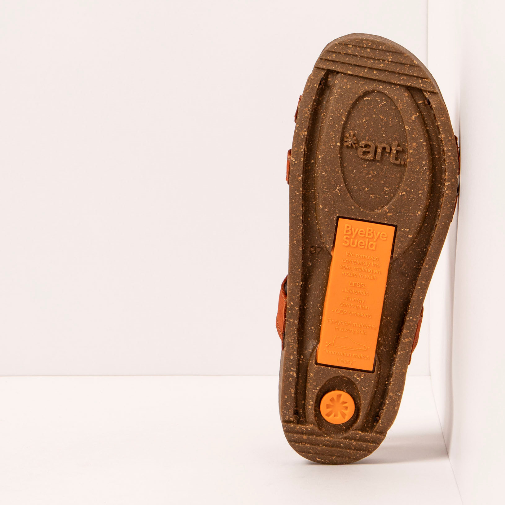 Sandalias 0946 NOBUCK DARK ORANGE/ I BREATHE color Dark orange