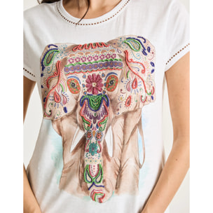 Camiseta Manga Corta Blanco - Folifan