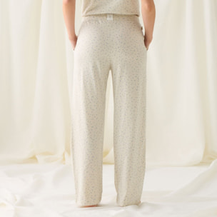 Pantalón de algodón de orgánico estampado floral Donnap color azul Viscosa