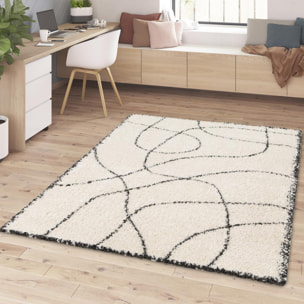 Tapis shaggy tissé motif berbère VAJI