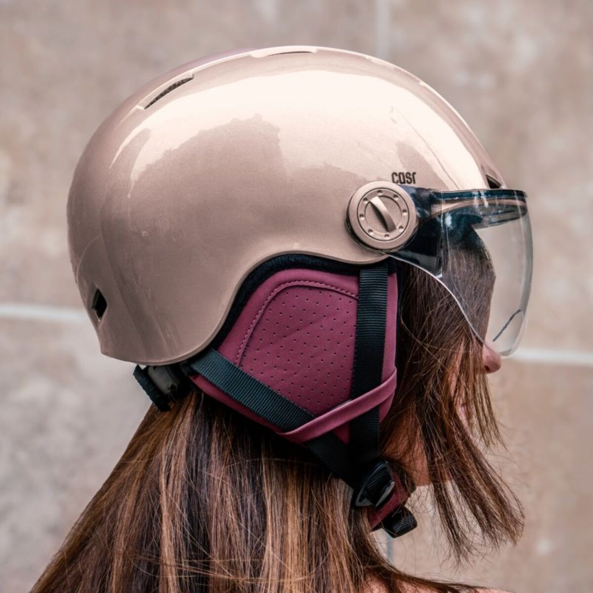 Casque CASR Style rose taille L